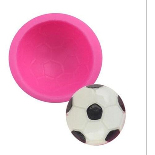 DIY Tools about Football for Boys 3D Liquid Silicone Cake Mold Chocolate Molds Pastry Mould Jello Pudding Ice Cube Soap Molds