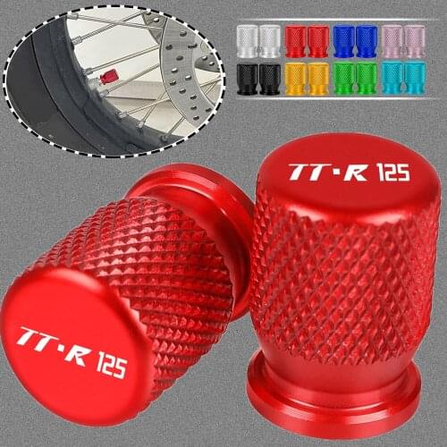 For Yamaha TTR 125 LW E TTR125 / LW/E 1993-2008 2007 Motorcycle Tire Valve Air Port Stem Cover Cap Plug CNC Aluminum Accessories