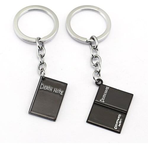 HOT Japan Anime Death Note Black Notebook Alloy Keychain Key Chains Keyring Key Chain Accessories