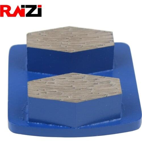 Raizi 3 pcs Metal Diamond Concrete Grinding Disc Plate Tools Floor Grinder Grit 30/60 Medium Bond Segment Scraper