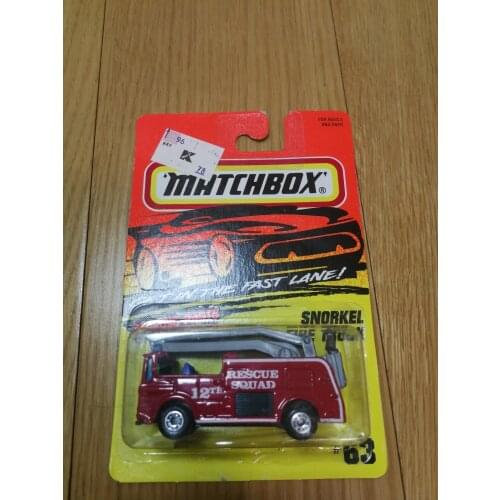 Matchbox 1/64 MB111 Snorkel Fire Engine Collection Metal Die-cast Simulation Model Cars Toys