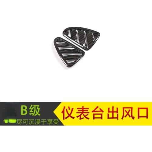 For Benz 20 xB Interior modification, dashboard air outlet ABS carbon fiber Automobiles Parts Accessories Automotive Stickers