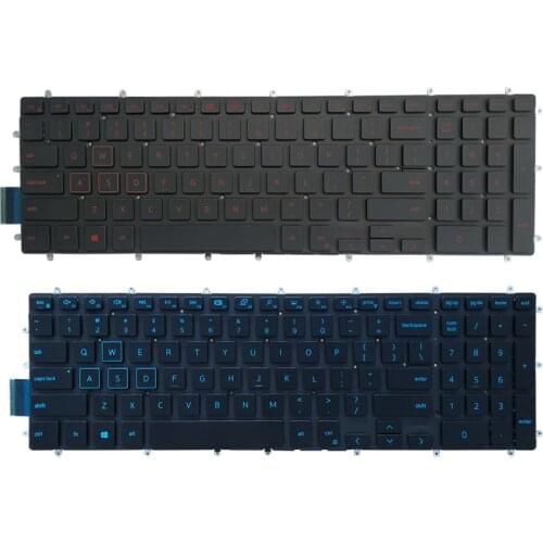US New Keyboard for Dell Inspiron G3 15 3579 3779 G5 15 5587 G7 15 7588 blue/red laptop keyboard with Backlit
