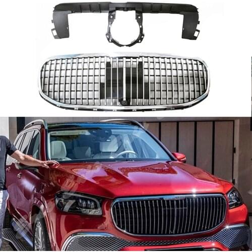 Front Racing Upper Grille Facelift Bumper Grill For Mercedes Benz X167 GLS-Class 2020