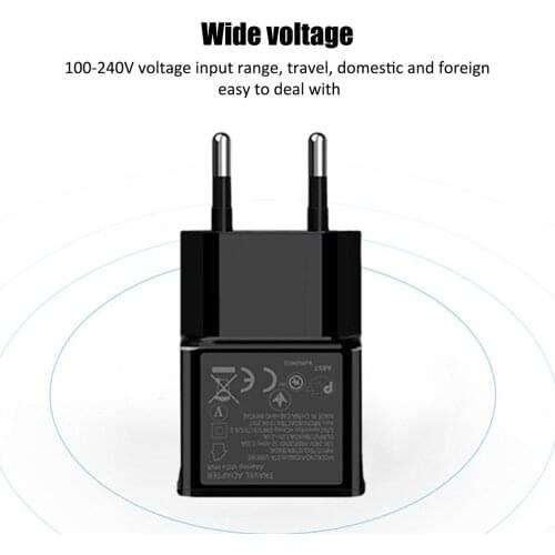 EU Plug Usb Charger Travel EU Plug 1a 2a Fast Charging Adapter portable Dual Wall Charger Mobile Phone cable For iphone Samsung