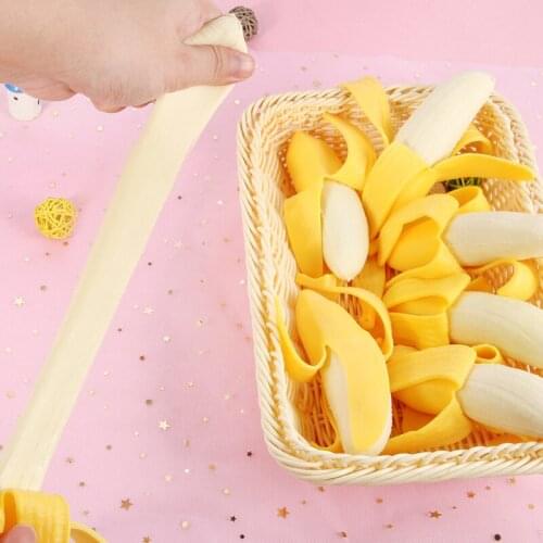 UainCube New Arbitrarily Squeezed Peeling Banana Vent Toys Stress Relief Toy Squeezing Toys For Children Kids Amazing Gift