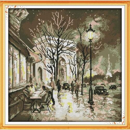 Everlasting Love The Beauty Of The Night Chinese Cross Stitch Kits Ecological Cotton Stamped DIY Christmas Decorations For Home