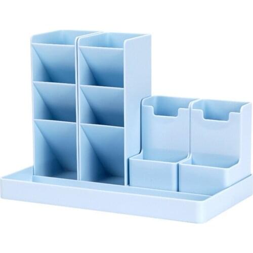 Large Capacity Cute Desk Accessories Pen Holder Pencil Storage Box Desktop Organizer Case School Office Stationery