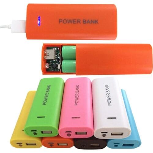 GTF 3.7V 2x18650 USB Power Bank Battery Charger Case Box For DIY 18650 Battery power Bank Detachable Back Cover without Battery