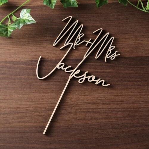 Gold Mr and Mrs Cake Toppers for Wedding Custom Cake Topper Personalized Wedding Cake Topper Birthday Anniversary Baptism