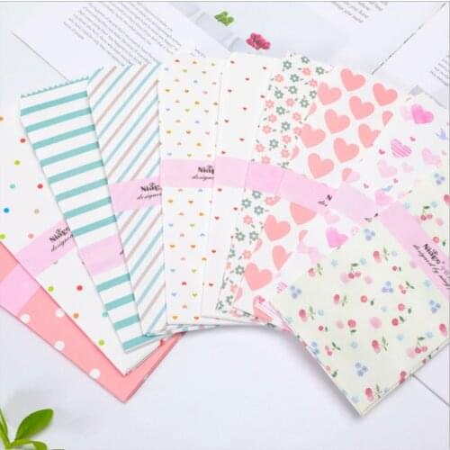 10pcs/lot Romantic cartoon pattern envelope Child stationery DIY Scrapbooking blue stripes 19.5*9CM