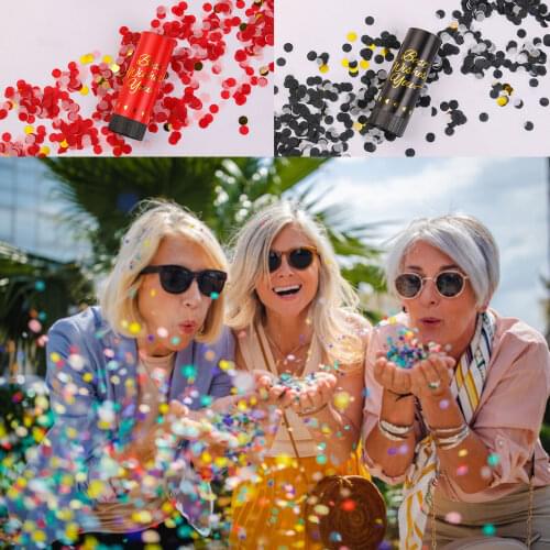 5pcs Paper Confetti Cannons Poppers Biodegradable Wedding Confetti Poppers Baby Shower Birthday Party Supplies