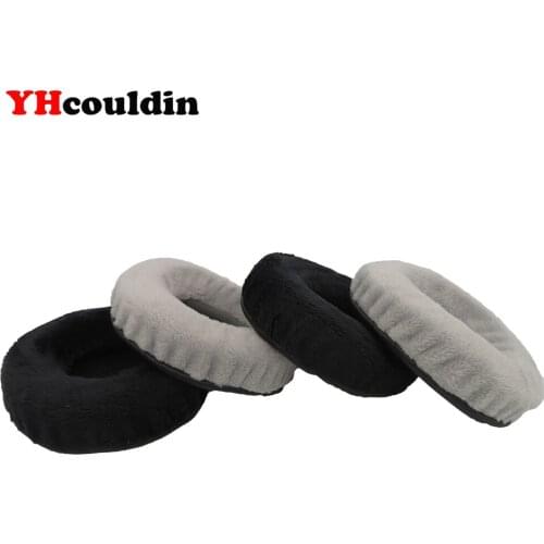 YHcouldin Velvet leatherette Ear Pads for Superlux HD 681 EVO HD681 681B Headphones Replacement Ear Cushions Black and Grey