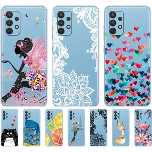 For Samsung Galaxy A32 A52 A72 Phone back Cover soft tpu For Samsung A32 A52 A72 4G 5G 2021 case silicon coque funda bumper