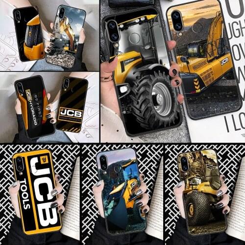 Jcb excavator Phone case For Huawei Honor 6 7 8 9 10 10i 20 A C X Lite Pro Play black soft hoesjes tpu cell cover trend shell