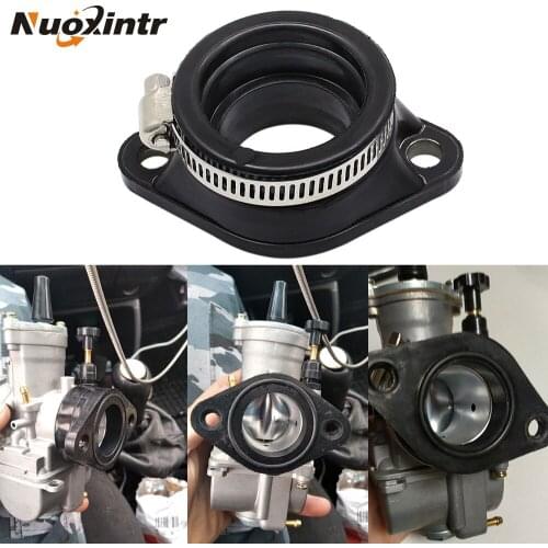 Nuoxintr Black 28mm 30mm Motorcycle Pit Dirt Bike Carburetor Rubber Adapter Inlet Intake Pipe For MIKUNI VM24 OKO KEIHIN PE28