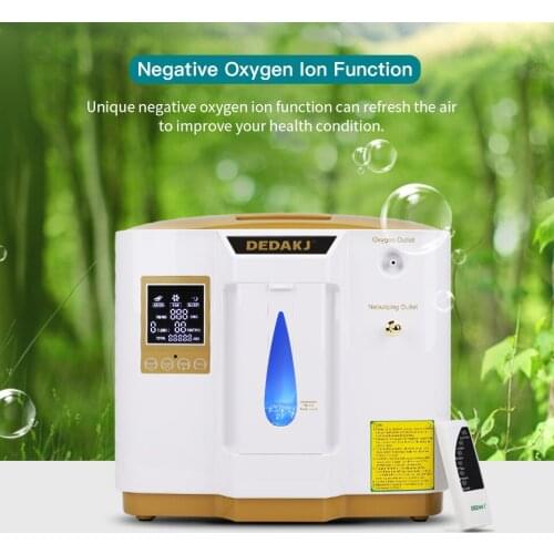 DE-1LW Portable Oxygen Concentrator Nebulizer 93% Concentration Household Oxygen Generator Anion Function Oxygene Machine