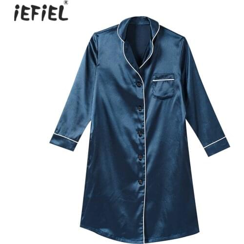 Spring Autumn Girls Long Sleeve Nightgown Pure Color Lapel Collar Children Shirt Nightdress Kids Sleepwear Girls Pajamas Dress