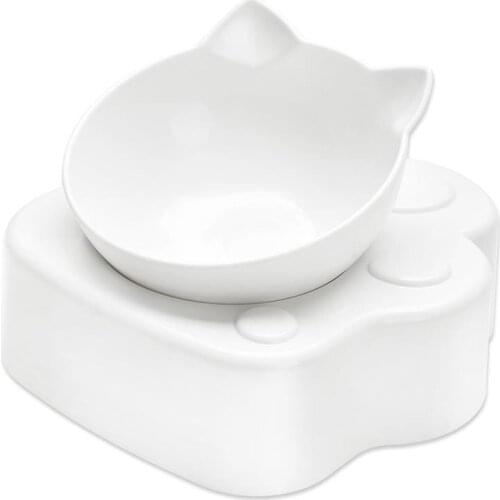 Dorakitten 1pc Pet Food Bowl Tilting Neck Protective Nonslip Pet Feeding Bowl Cat Food Bowl Cat Dog Feeder Pet Supplies