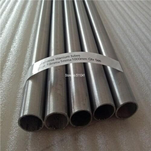 Grade2 gr2 titanium tube ,titanium pipe 19mm*1mm*1000mm, 5pcs wholesale price ,free shipping