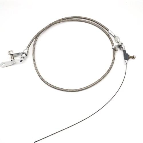 Transmission Detent Cable Stainless Braided Kick Down Cable for Ford C4 C-4