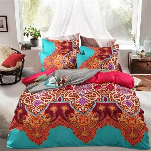 Bohemian Bedding Set,220x240 Duvet Cover Set With Pillowcase,200x230 Quilt Cover,Yellow Totem Pattern King Size Blanket Cover