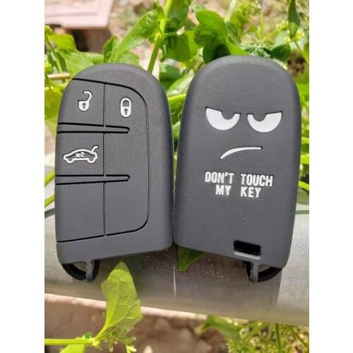 Silicone Case Cover For Jeep Fiat Ottimo Dart Remote Smart Key 3 Button