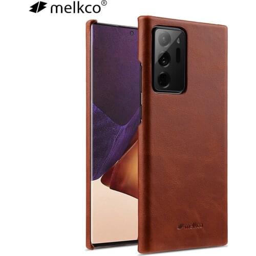 Melkco Genuine Leather Case For Samsung Note 20 Ultra S20 Plus Galaxy Note 10 Note 9 Retro Real Cowhide Business Back Cover Case