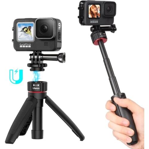 Ulanzi MT-31 Mini tripod Monopod for GoPro 9/8/7/6/5/4 OSMO Action Insta360 Xiaomi Yi SJCAM Eken Action Camera Accessories Mount