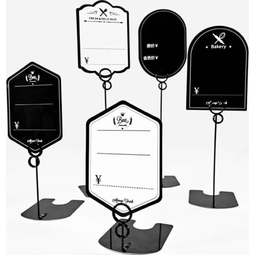 Tabletop Menu Label Harp-Clip Table Number Recipe Holder ReservedPlace Card Holder Stand For Restaurants Wedding Banquets