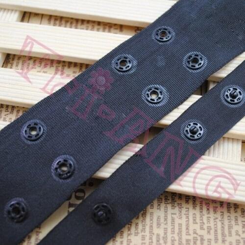 25 yards/lot, 2018 Brandnew Double-breasted Round Snap Fastener Tape