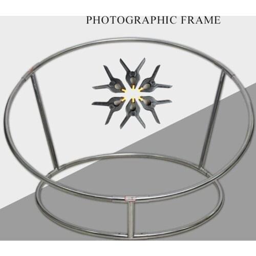 New Newborn Photography Props Beanbag Posing Steel Frame Bebe Accessoires Photography Posing Nest Round Shelf + 6pcs Clips