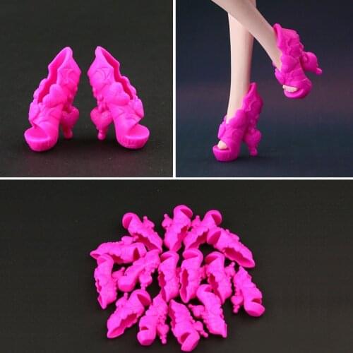 50 pair /lot New Original shoes for monster high doll Fashion Rose Red doll Accessories Free shipping
