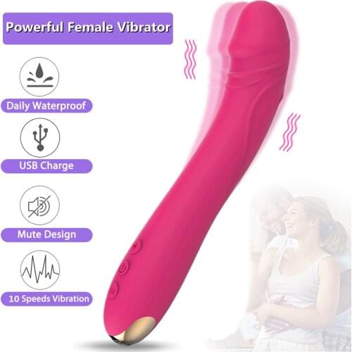 10 modes Realistic dildo Vibrator for Women Soft Vagina Clitoris Stimulator Female Massager Masturbator Sex Products for Adults