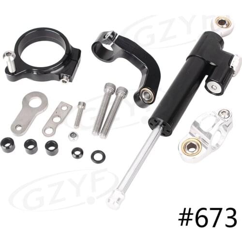 CNC Motorbike Steering Damper Stabilizer Safety Control w/ Mounting Bracket Holder Kit For BMW R1200GS CL 2013 2014 2015 2016