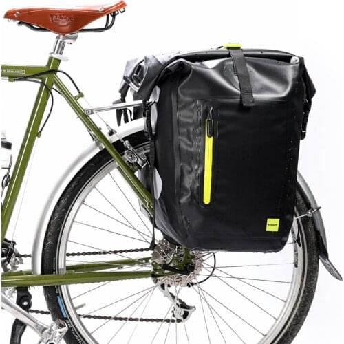 Rhinowalk 25L Waterproof Bicycle Bag MTB Road Bike Rear Rack Pannier Bag Cycling Seat Bag Shoulder Bag Bike Accessories