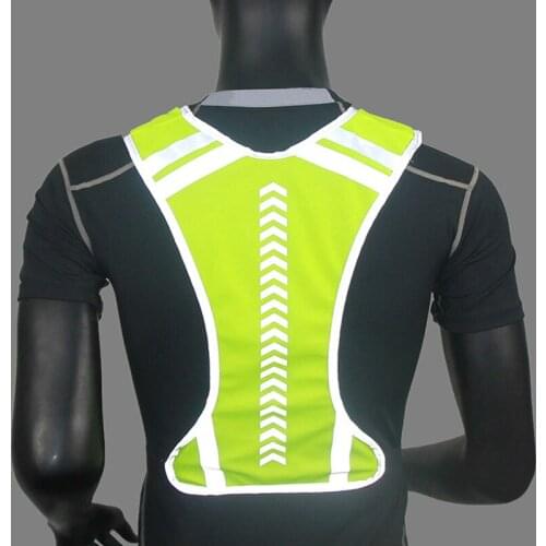 Reflective Vest Safe Jacket for Running Jogging Cycling Motorcycle Night &T8