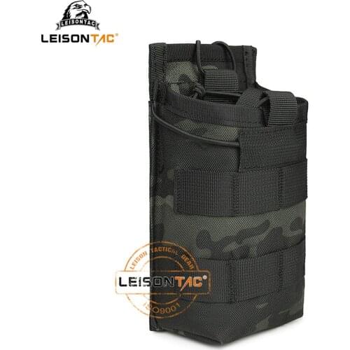 LeisonTac Tactical MOLLE Single Open-Top Magazine Pouch FAST AK AR M4 FAMAS 5.56 Mag Military Outdoor Paintball Airsoft Bag