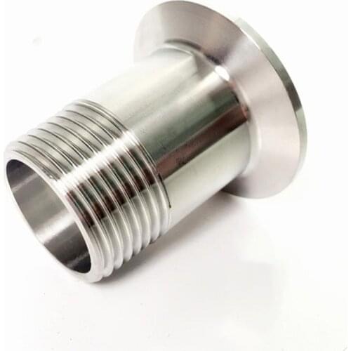 1/4" BSPT Male x 1.5" Tri Clamp SUS 304 Stainless Steel Sanitary Coupler Fitting Homebrew Beer
