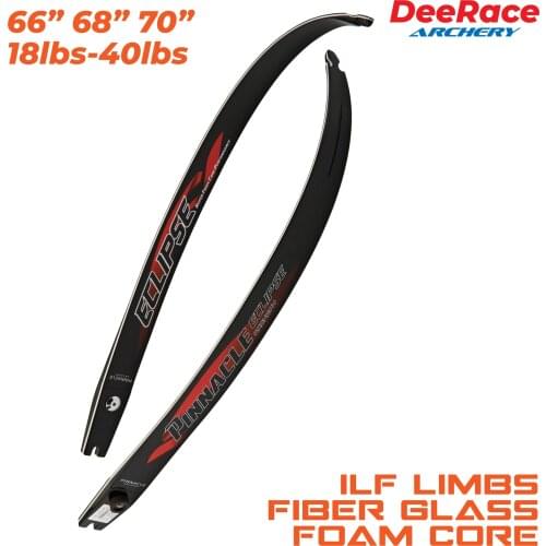 【Hyper Foam Performance】66" 68" Recurve Bow ILF Limbs 20lbs-38lbs With Foam Core Fiber Glass Target Bow Limbs Eclipse