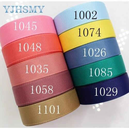 YJHSMY J-17606-L16MM-1002,16 mm 10 yards Solid Color Ribbons Thermal transfer Printed grosgrain Wedding Accessories DIY material