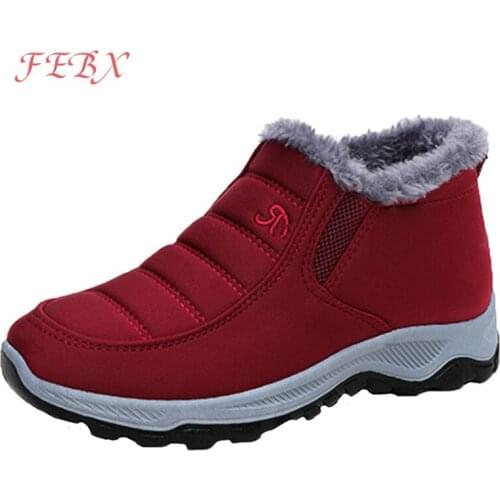 Womens Snow Boots Unisex Winter Shoes Warm Women Waterproof Boots Female Slip On Casual Shoes Plush Mens Ankle Boot New