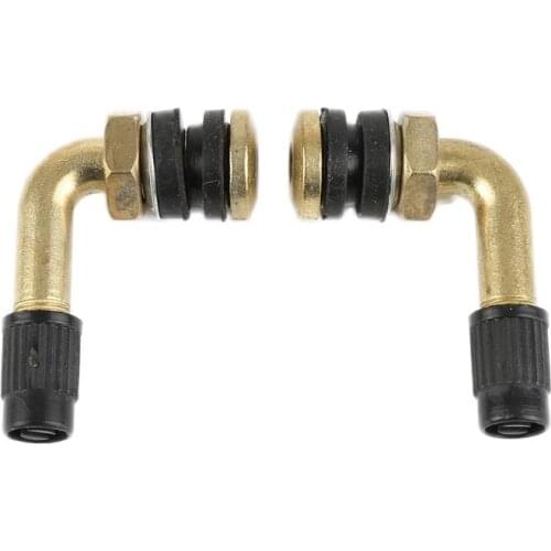 2pcs CNC Aluminum Car Wheel Tire Valve Caps Tyre Rim Stem Covers High Density Multipiece Car Wheel Valves 90 Degree Short