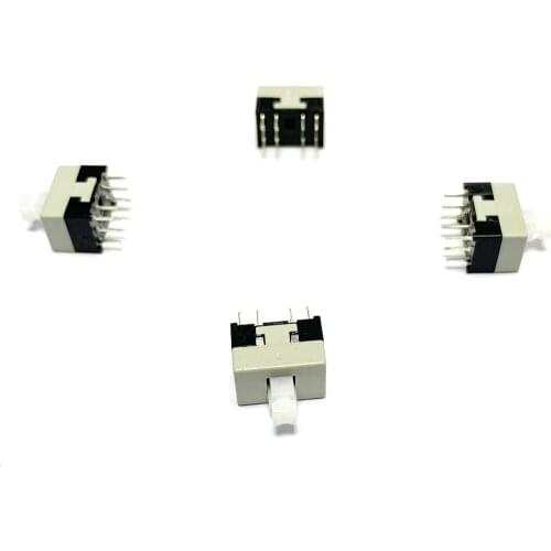 20pcs Multifunctional mini switch 12 pins switch 8.5*13mm self locking switch multimeter switch DC 12V 0.1A