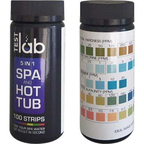 50pcs Spa Water Quality Test Strips Pond Test Paper Chlorine PH Alkalinity Water Hardness Meter Analyzers For Pool Test