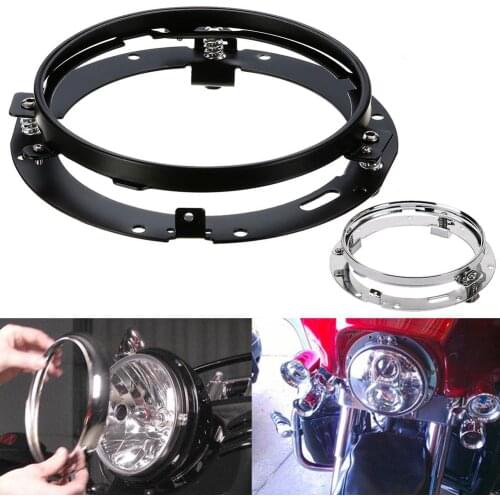 7 Inch Round Mounting Bracket Motorcycle Headlight Ring for Harley Davidson FLD Motorcyle Accessories