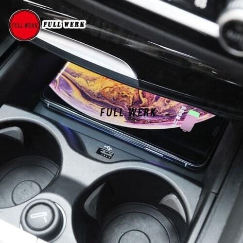 Wireless Car Charger for 5 Series 2018-2020 Intelligent Infrared Fast Wirless Charging Holder Support Car Accessories