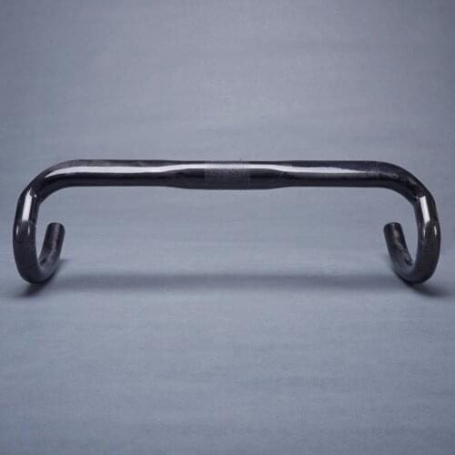 Glossy UD Carbon Fibre Handlebar Road Bike Bent Bar Bicycle Parts Stem Diameter 31.8mm Width 380/400/420/440mm