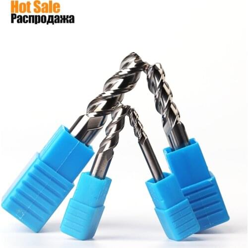 Big discounts Milling Cutter HRC50 3Flute 6mm 8mm 10mm Endmills Top Milling Cutter Wood Milling Cutter for Aluminum