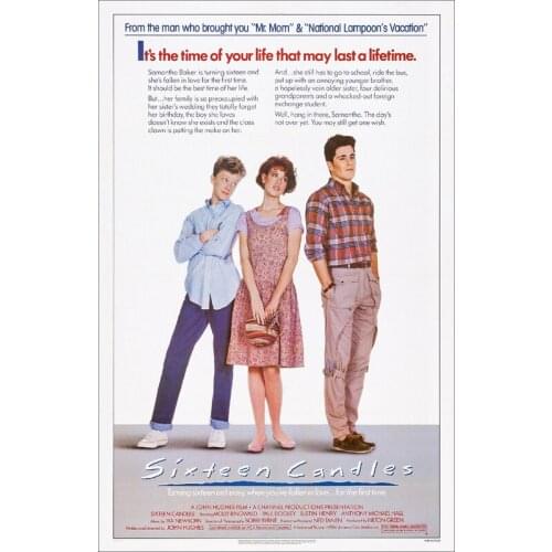 D0775 Sixteen Candles Movie John Hughes Molly Ringwald Silk Fabric Poster Art Decor Indoor Painting Gift